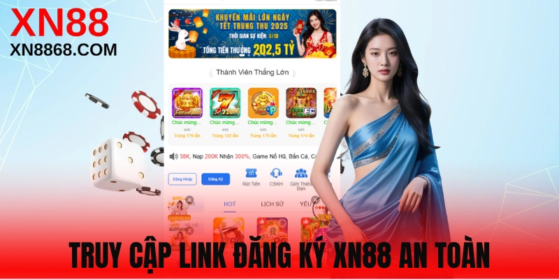 Vào link an toàn của website xn88